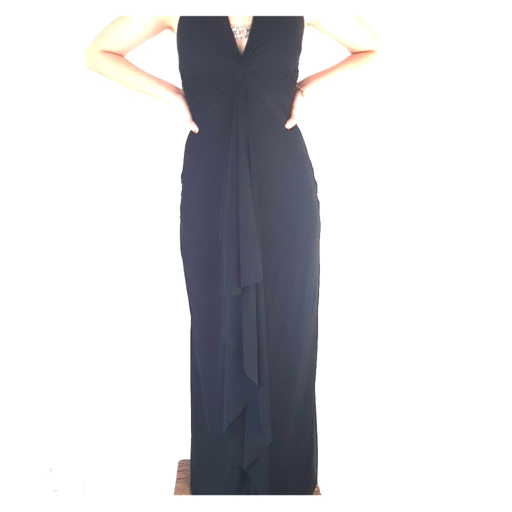 Cache Black Formal Gown